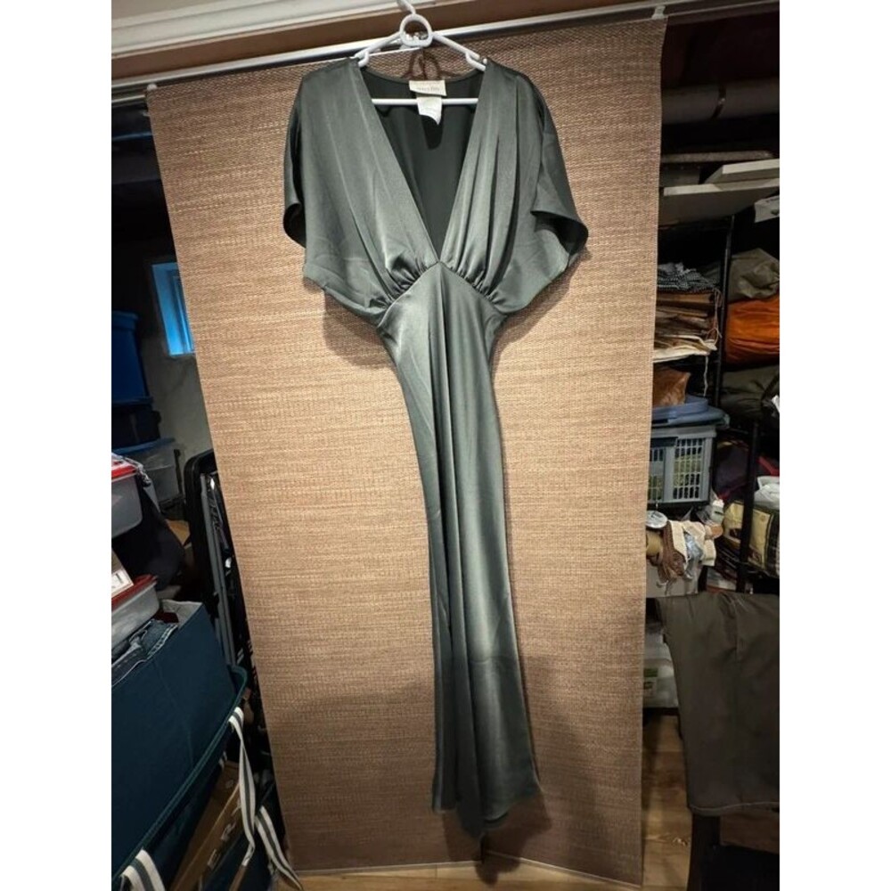 BHLDN Amelia deep V fluttering A line dress size 6